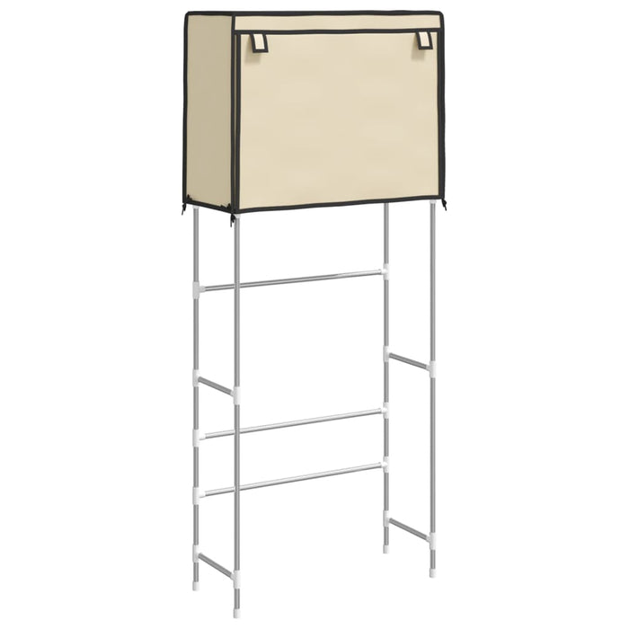 Rastrelliera Lavatrice 2 Livelli Crema 71x29,5x170,5 cm Ferro 343137