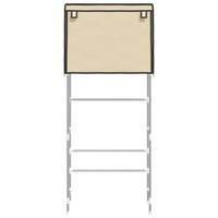 Rastrelliera Lavatrice 2 Livelli Crema 71x29,5x170,5 cm Ferro 343137