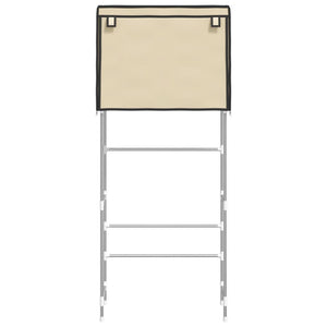 Rastrelliera Lavatrice 2 Livelli Crema 71x29,5x170,5 cm Ferro 343137