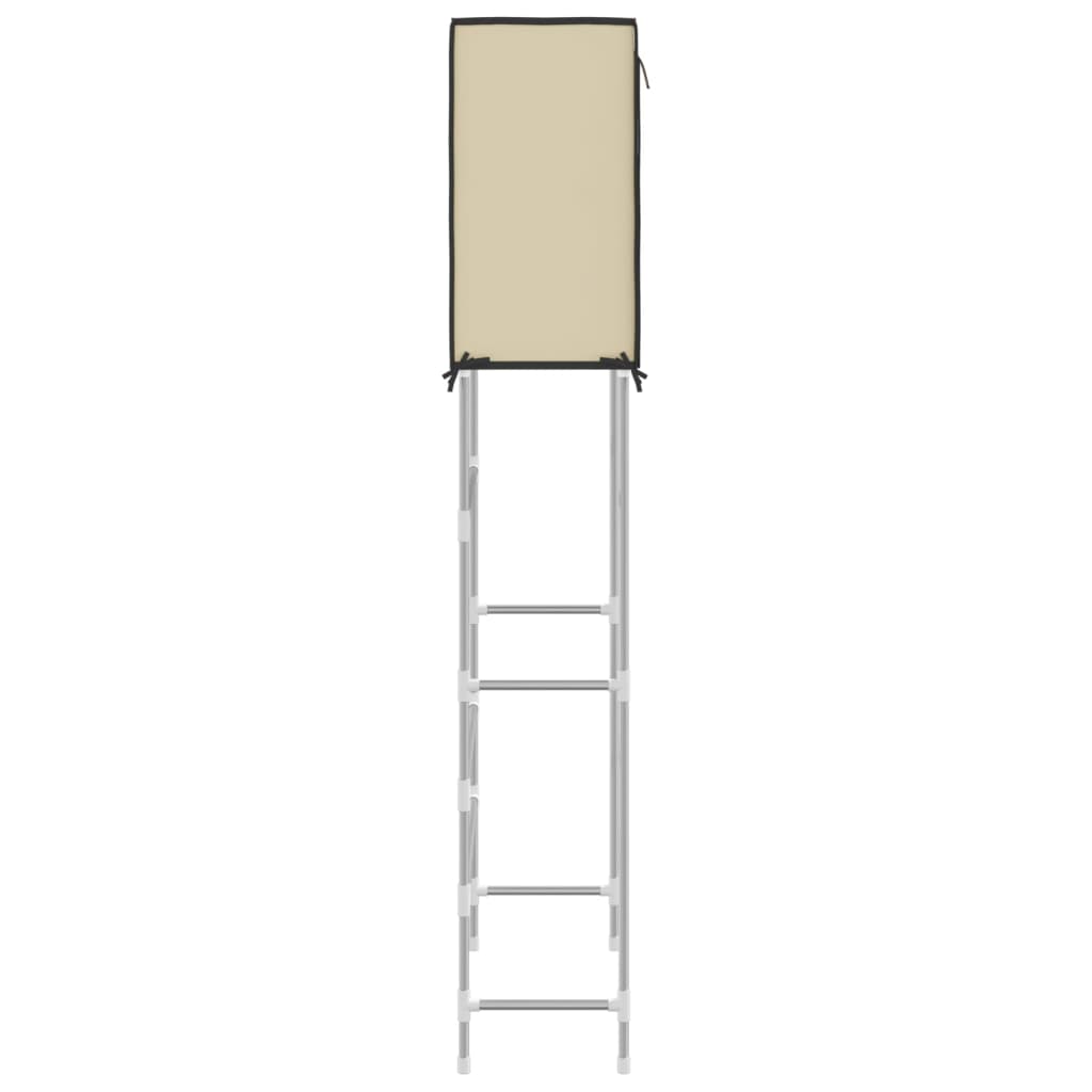 Rastrelliera Lavatrice 2 Livelli Crema 71x29,5x170,5 cm Ferro 343137