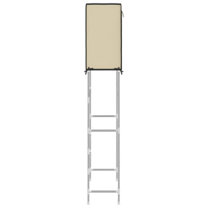 Rastrelliera Lavatrice 2 Livelli Crema 71x29,5x170,5 cm Ferro 343137