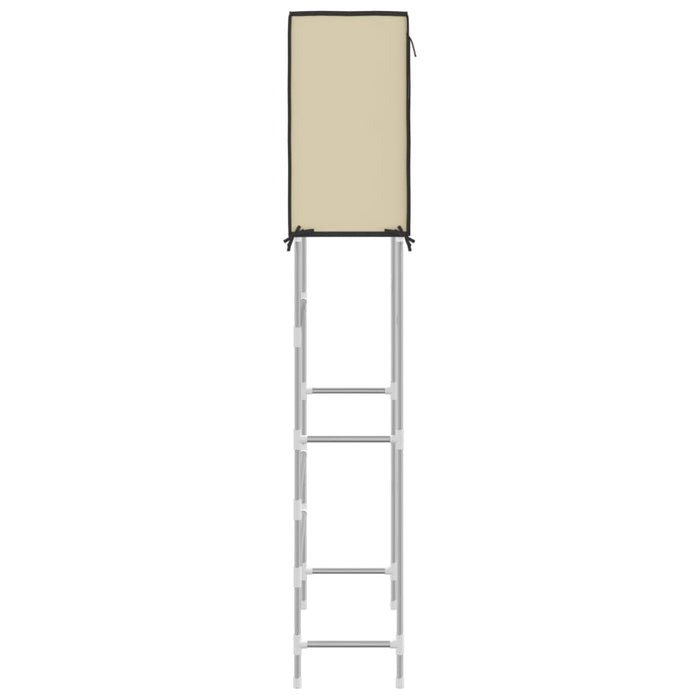 Rastrelliera Lavatrice 2 Livelli Crema 71x29,5x170,5 cm Ferro 343137