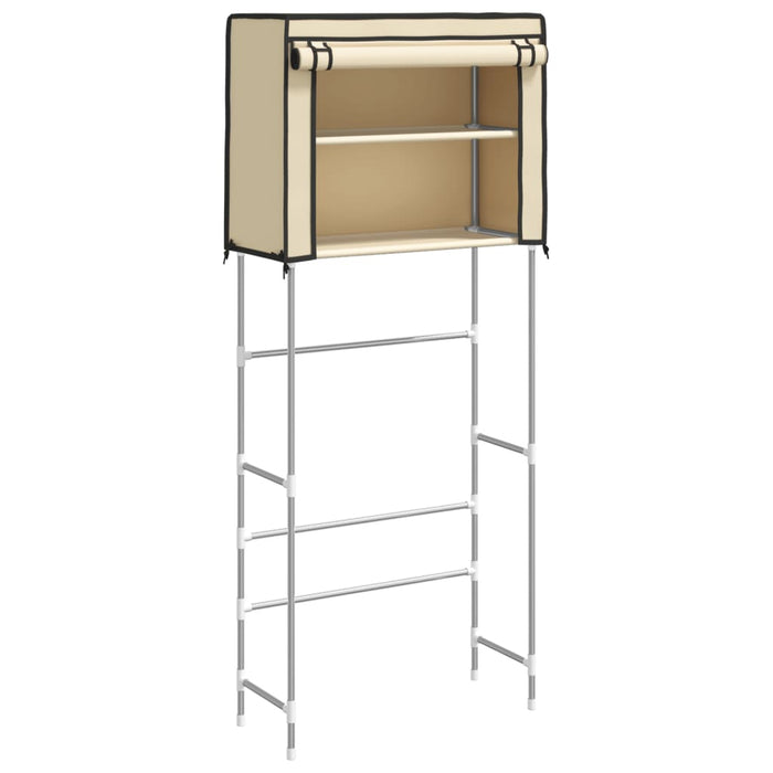 Rastrelliera Lavatrice 2 Livelli Crema 71x29,5x170,5 cm Ferro 343137