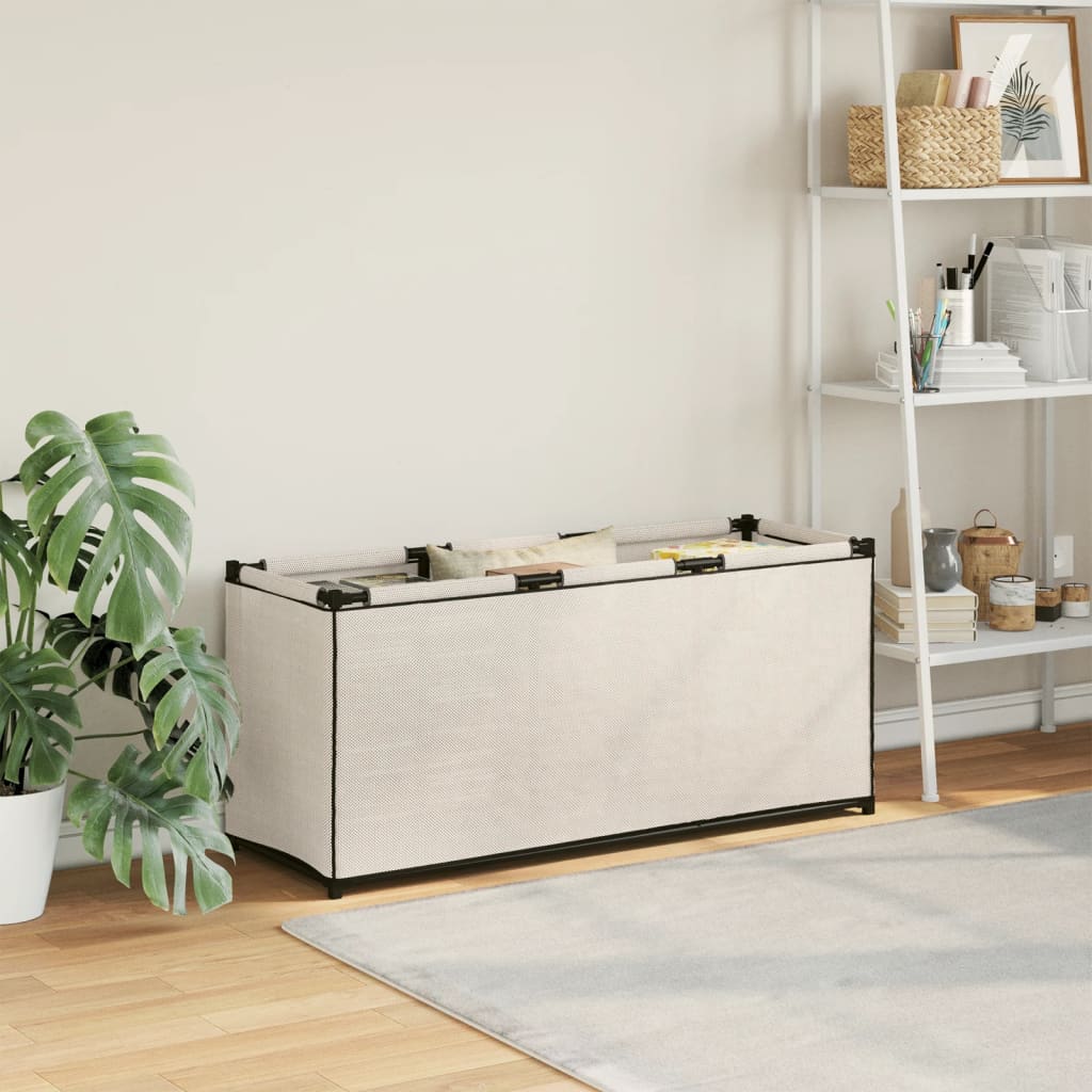 Gabbia per Piccoli Animali Crema 105x34,5x45 cm in Tessuto