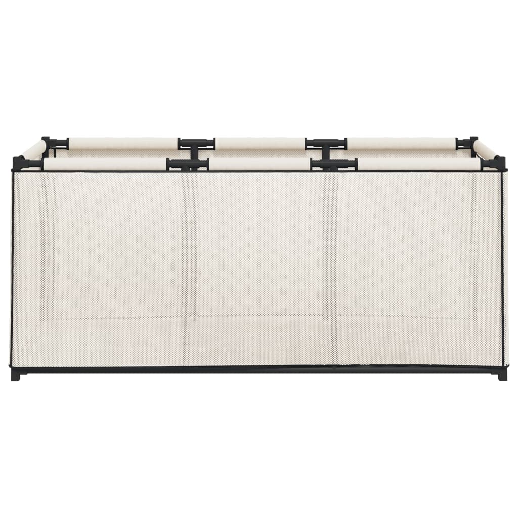 Gabbia per Piccoli Animali Crema 105x34,5x45 cm in Tessuto