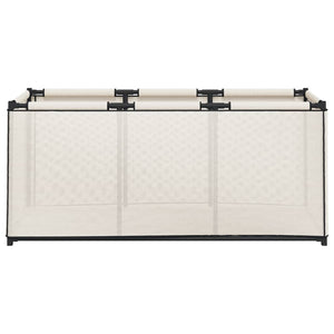 Gabbia per Piccoli Animali Crema 105x34,5x45 cm in Tessuto