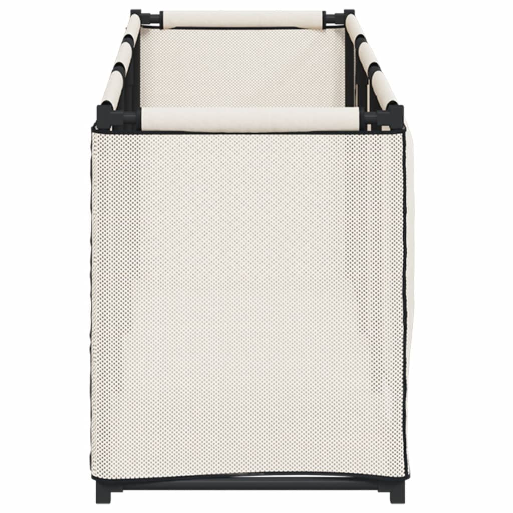 Gabbia per Piccoli Animali Crema 105x34,5x45 cm in Tessuto