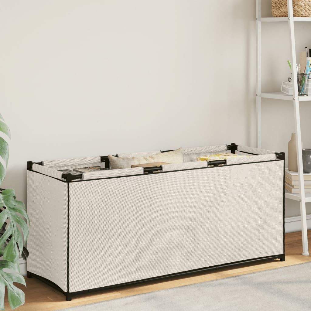 Gabbia per Piccoli Animali Crema 105x34,5x45 cm in Tessuto