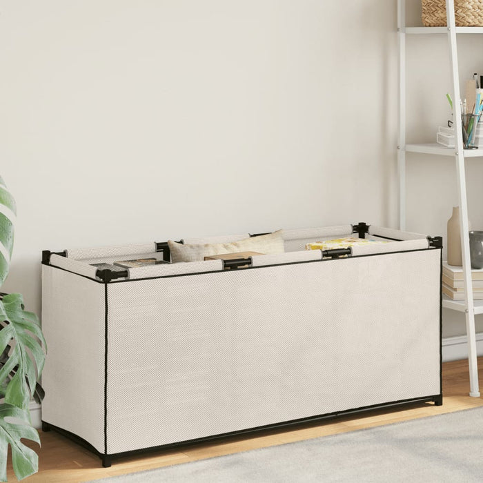 Gabbia per Piccoli Animali Crema 105x34,5x45 cm in Tessuto