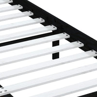 Giroletto Nero in Legno Massello di Pino 140x190 cm 3100573