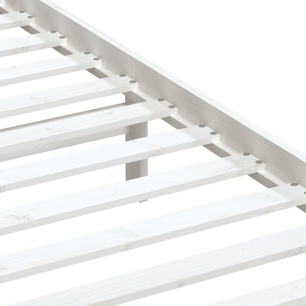 Giroletto Bianco in Legno Massello di Pino 90x200 cm 3100575