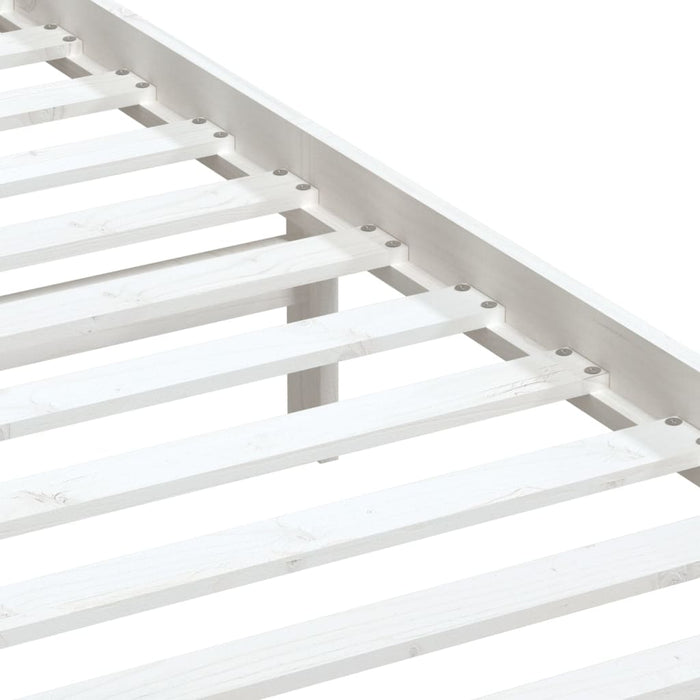 Giroletto Bianco in Legno Massello di Pino 90x200 cm 3100575