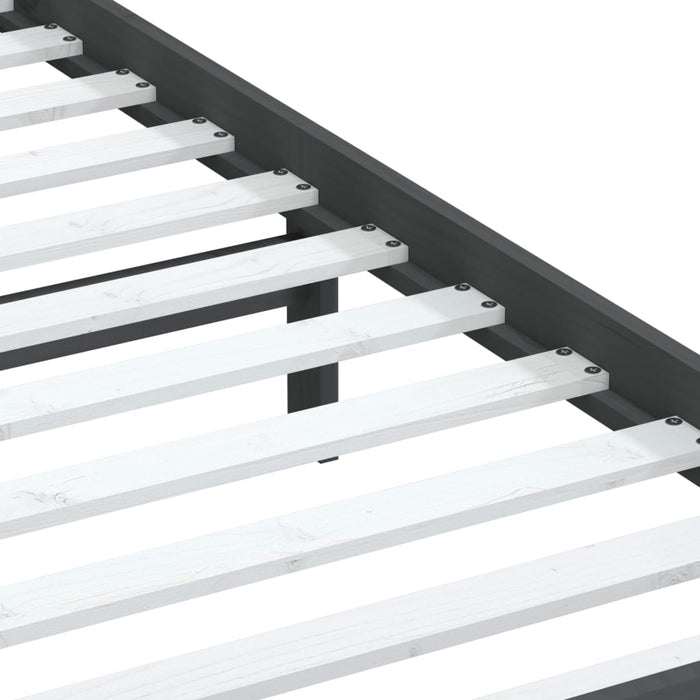 Giroletto Grigio in Legno Massello di Pino 90x200 cm 3100576