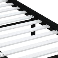 Giroletto Nero in Legno Massello di Pino 140x200 cm 3100593