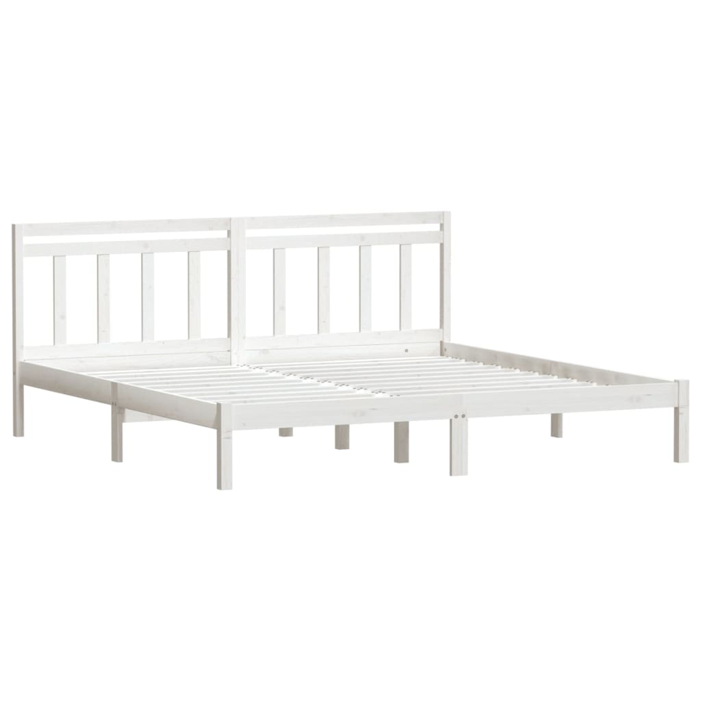 Giroletto Bianco 180x200 cm Super King in Legno Massello 3100605