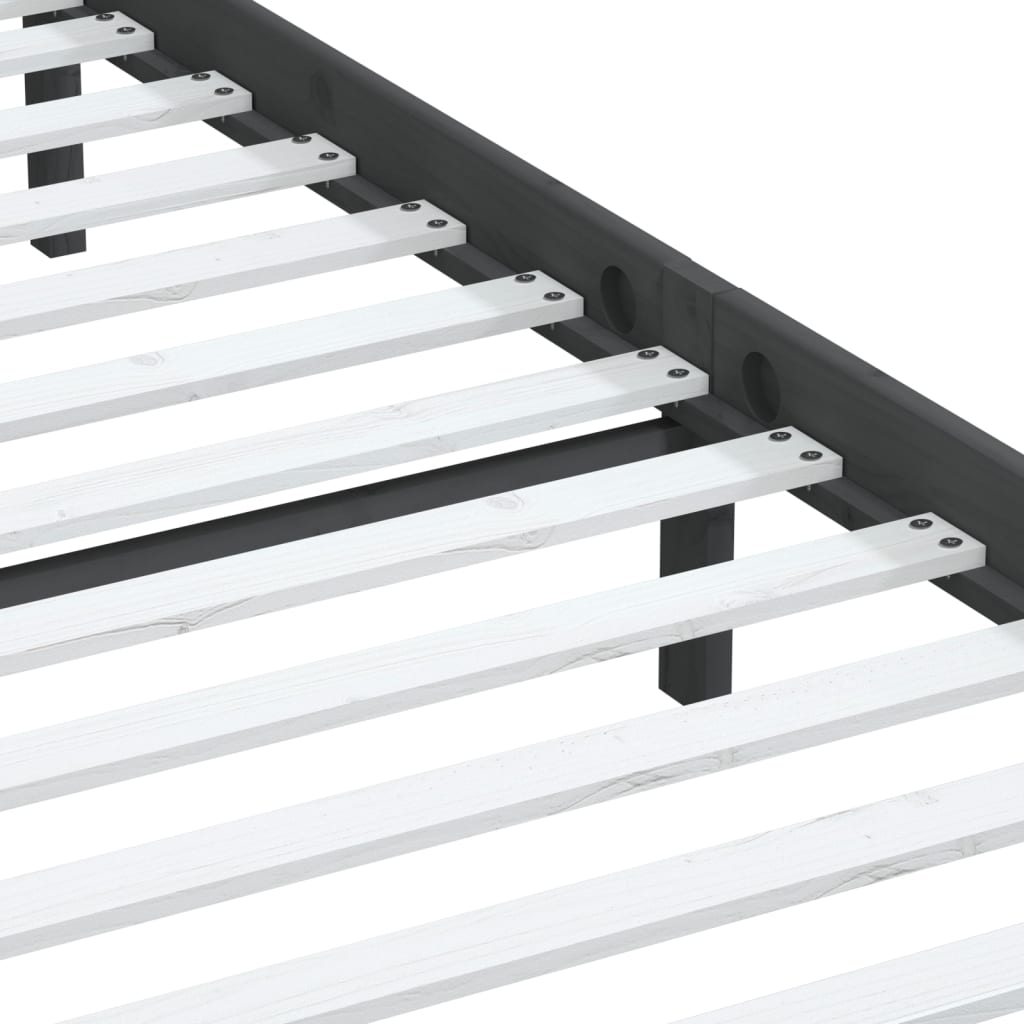 Giroletto Grigio in Legno Massello di Pino 200x200 cm 3100611