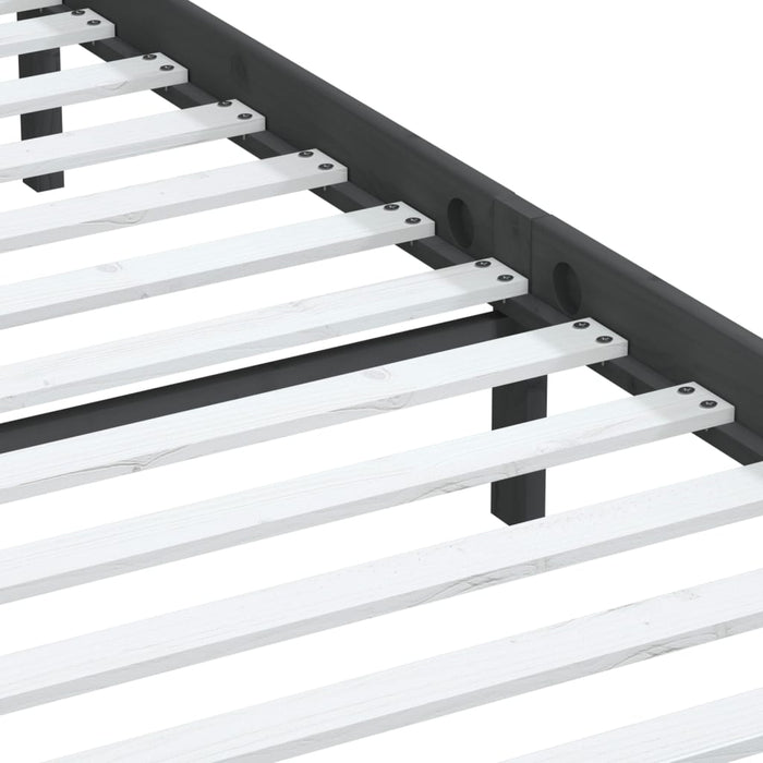 Giroletto Grigio in Legno Massello di Pino 200x200 cm 3100611