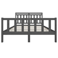 Giroletto Grigio 150x200 cm King in Legno Massello 3100965