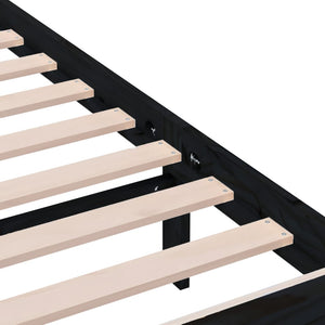 Giroletto Nero in Legno Massello 160x200 cm cod mxl 59013