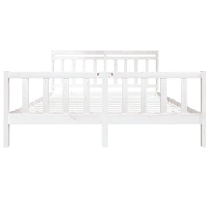 Giroletto Bianco 180x200 cm Super King in Legno Massello 3100974