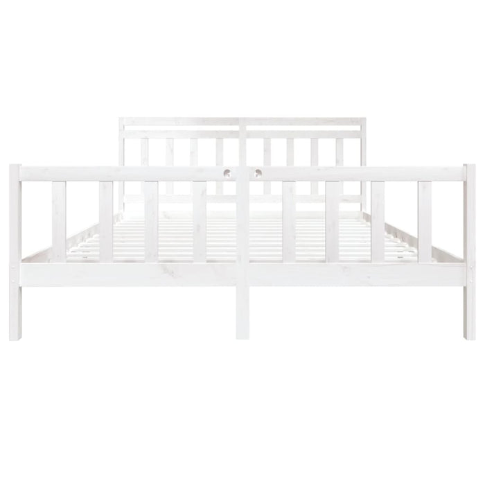 Giroletto Bianco 180x200 cm Super King in Legno Massello 3100974