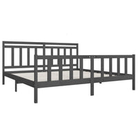 Giroletto Grigio in Legno Massello di Pino 200x200 cm 3100980