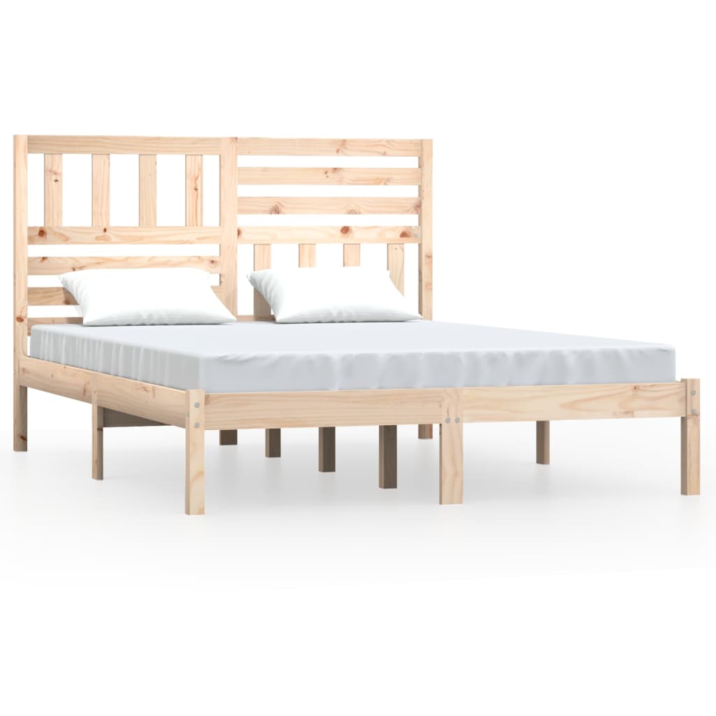 Letto senza Materasso 120x190 cm in Legno Massello di Pino 3100993