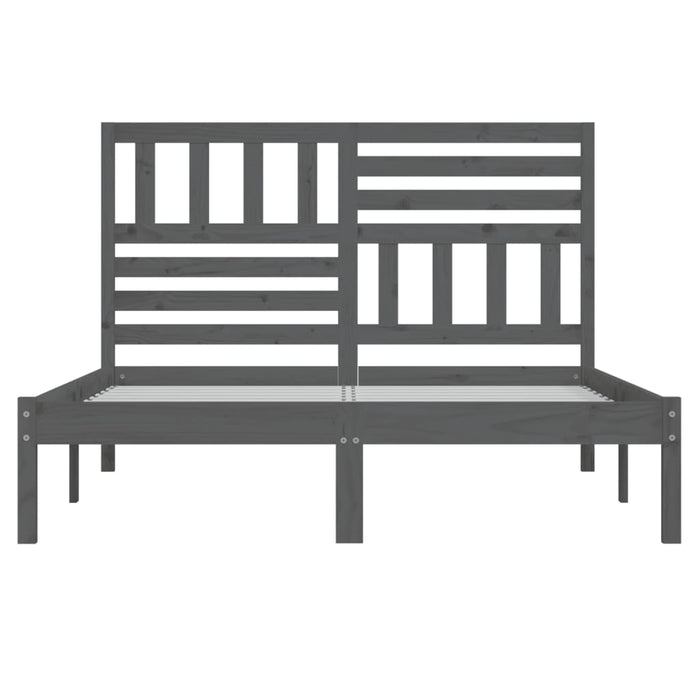 Giroletto Grigio 135x190 cm Double in Legno Massello di Pino