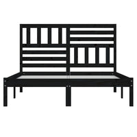 Giroletto Nero in Legno Massello di Pino 120x200 cm 3101022