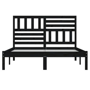 Giroletto Nero in Legno Massello di Pino 120x200 cm 3101022