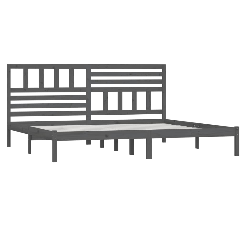 Giroletto Grigio Legno Massello Pino 180x200 cm 6FT Super King cod mxl 58465