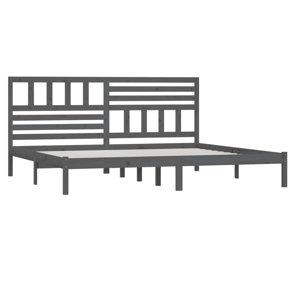 Giroletto Grigio in Legno Massello di Pino 200x200 cm 3101045