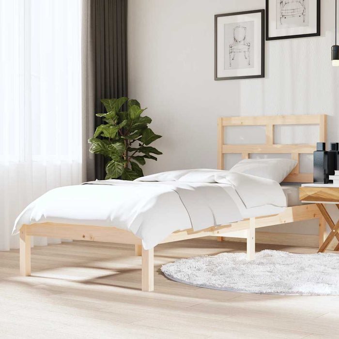 Giroletto-Struttura Letto 75x190 cm Small Single in Legno Massello 441391