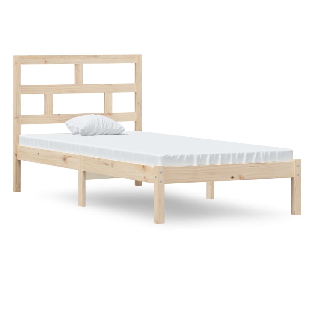Giroletto-Struttura Letto 90x190 cm Single in Legno Massello 751437