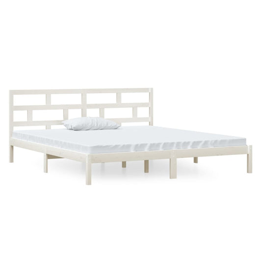 Giroletto Bianco in Legno Massello di Pino 140x190 cm 3101199