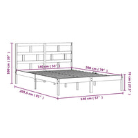 Giroletto in Legno Massello di Pino 140x200 cm 3101218