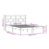 Giroletto senza Materasso Ambra in Legno Massello 140x200cm 3101221