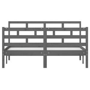 Giroletto Grigio in Legno Massello di Pino 140x190 cm 3101265