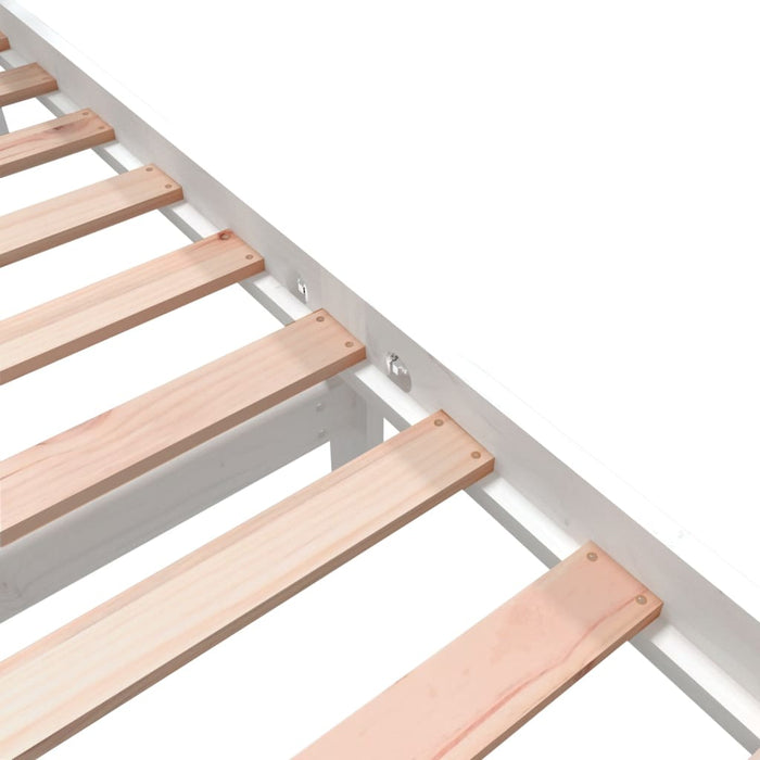 Giroletto Bianco Legno Massello Pino 75x190cm 2FT6 Small Single cod mxl 58600