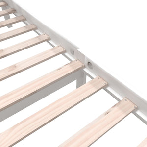 Giroletto Bianco in Legno Massello di Pino 140x190 cm 3101329