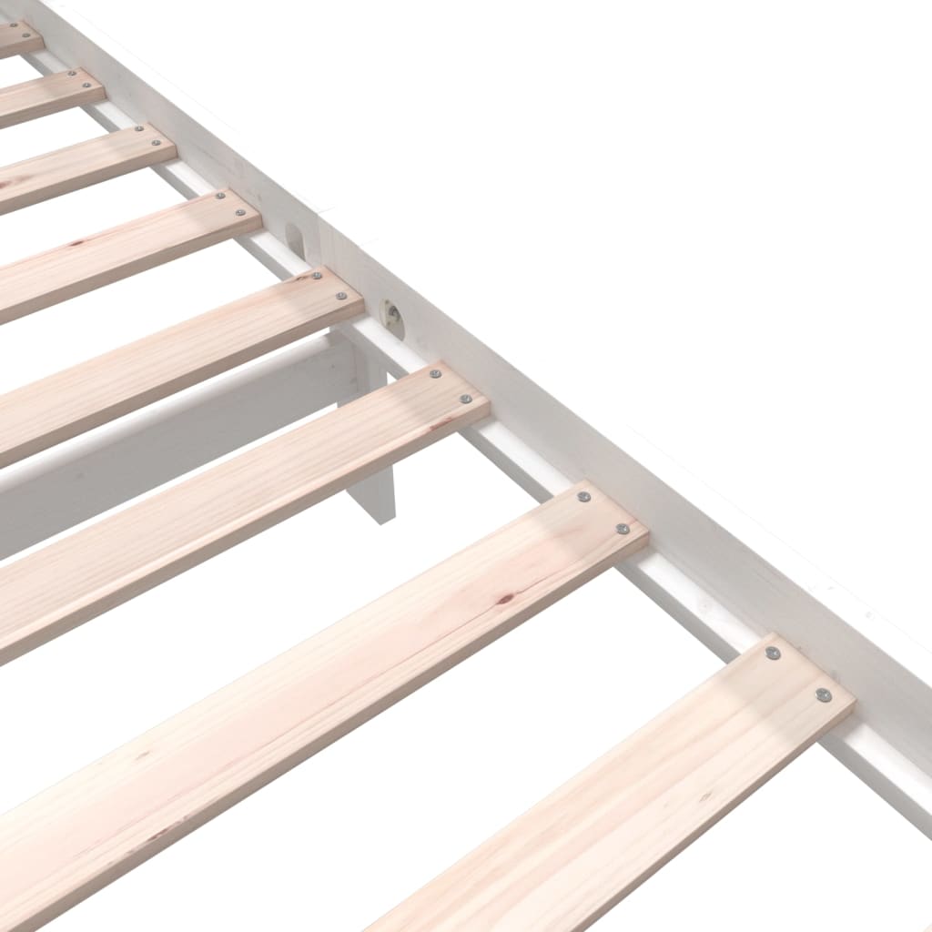 Giroletto Bianco in Legno Massello di Pino 90x200 cm 3101334