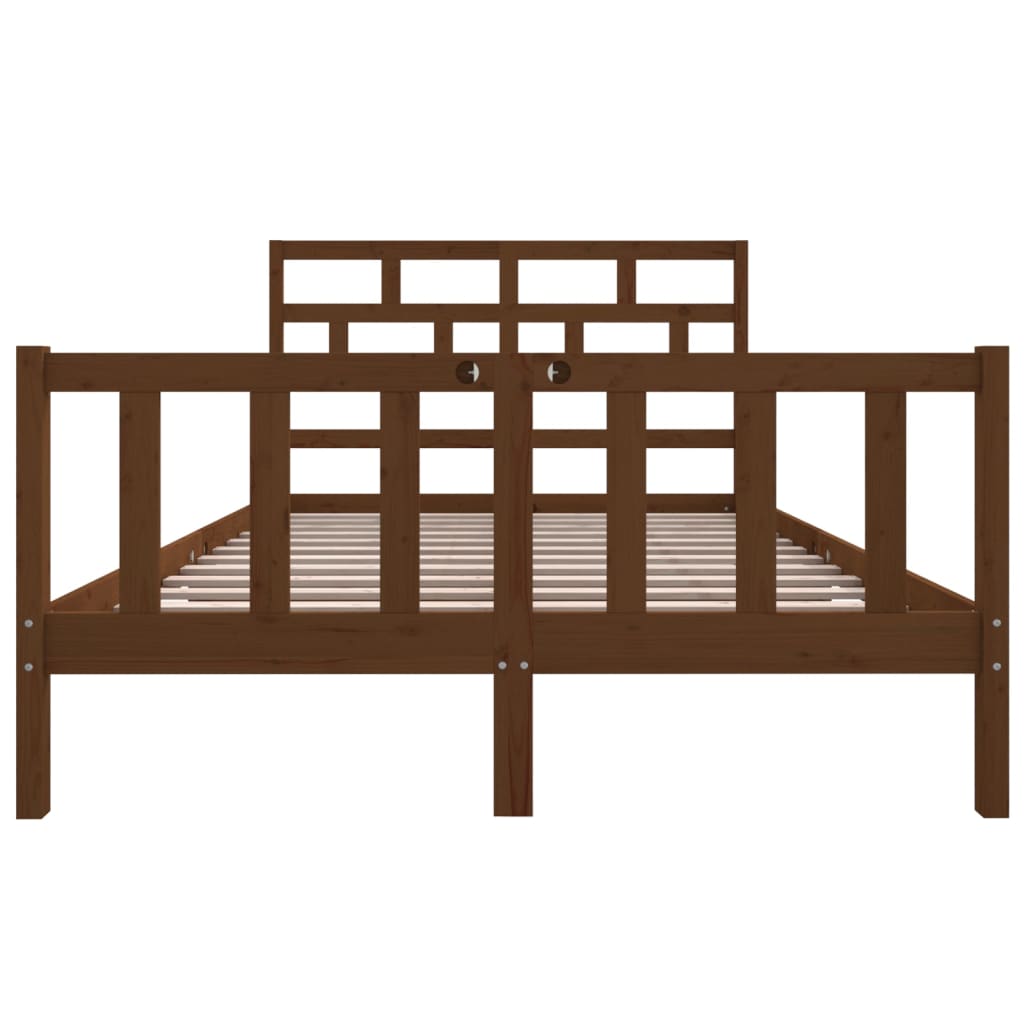 Giroletto Miele in Legno Massello Pino 150x200 cm 5FT King Size cod mxl 54311