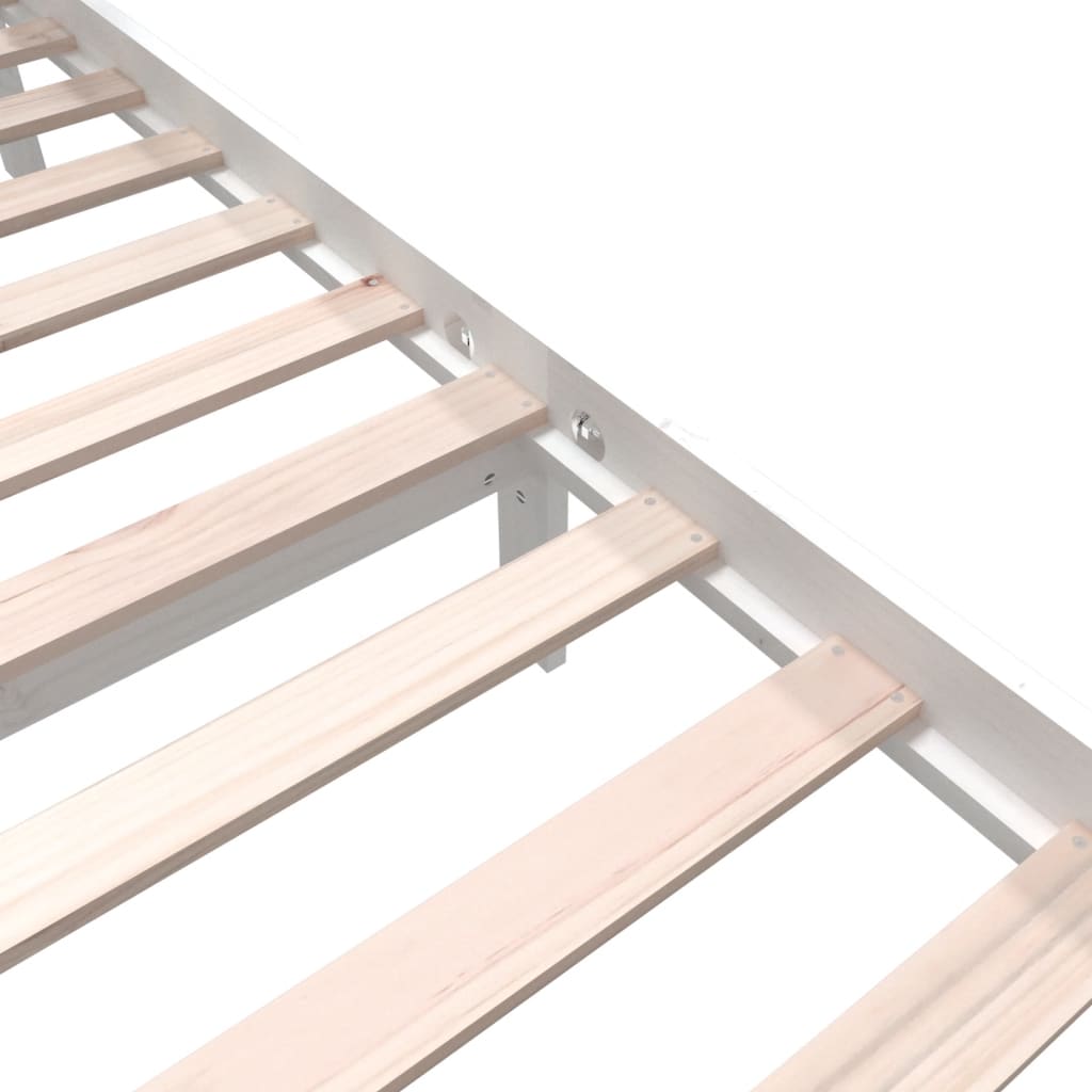Giroletto-Struttura Letto Bianco in Legno Massello 180x200 cm Super King 374746