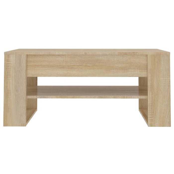 Tavolino da Salotto-Tavolino da soggiorno-Tavolo Rovere Sonoma 102x55x45cm Legno Multistrato