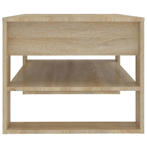 Tavolino da Salotto Rovere Sonoma 102x55x45cm Legno Multistrato 810902
