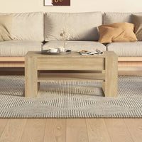 Tavolino da Salotto-Tavolino da soggiorno-Tavolo Rovere Sonoma 102x55x45cm Legno Multistrato