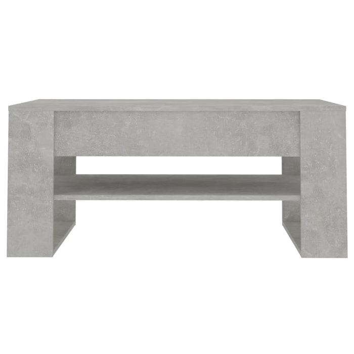 Tavolino Salotto Grigio Cemento 102x55x45 cm Legno Multistrato 810903