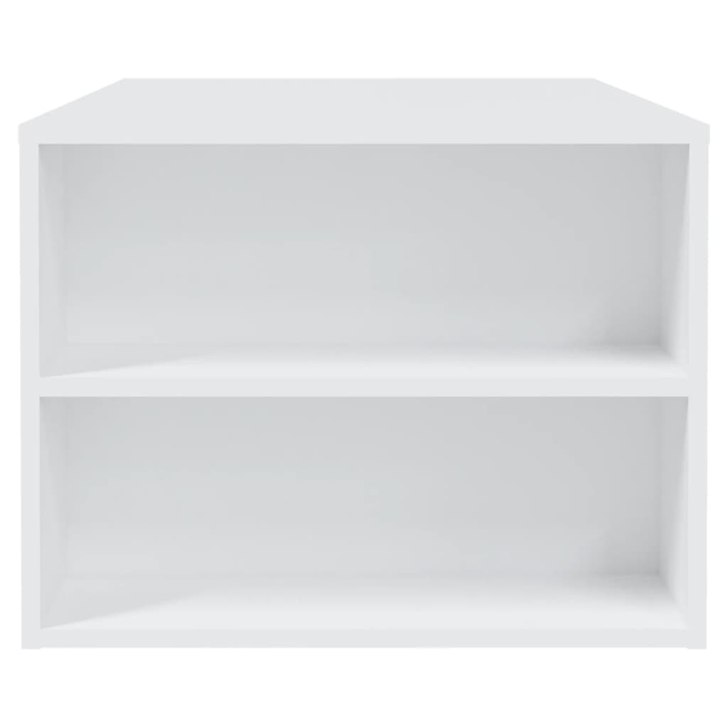 Tavolino da Salotto Bianco 102x55x42 cm in Legno Multistrato 810917