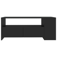 Tavolino da Salotto Nero 102x55x42 cm in Legno Compensato 810918