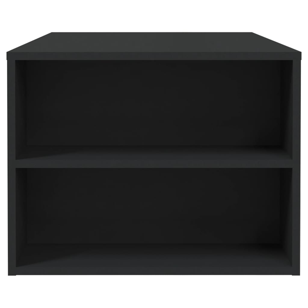 Tavolino da Salotto Nero 102x55x42 cm in Legno Compensato 810918